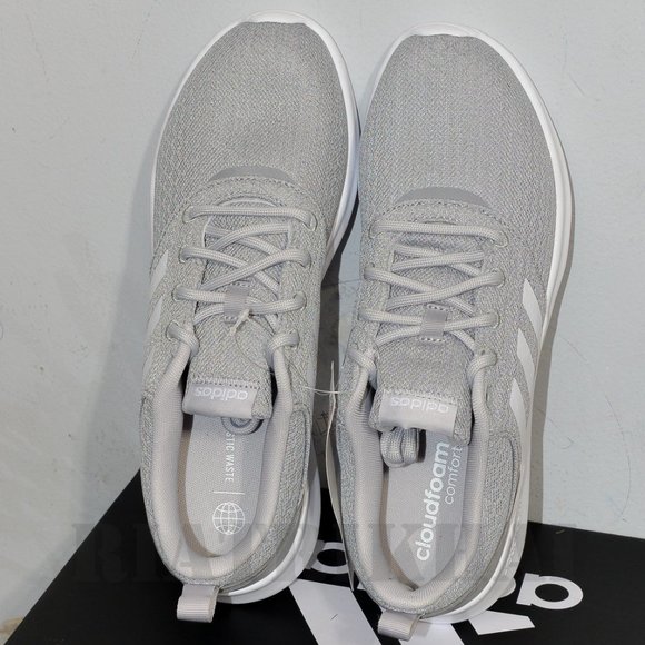 Gray adidas Ladies' QT Racer 2.0 Sneaker - Picture 7 of 9